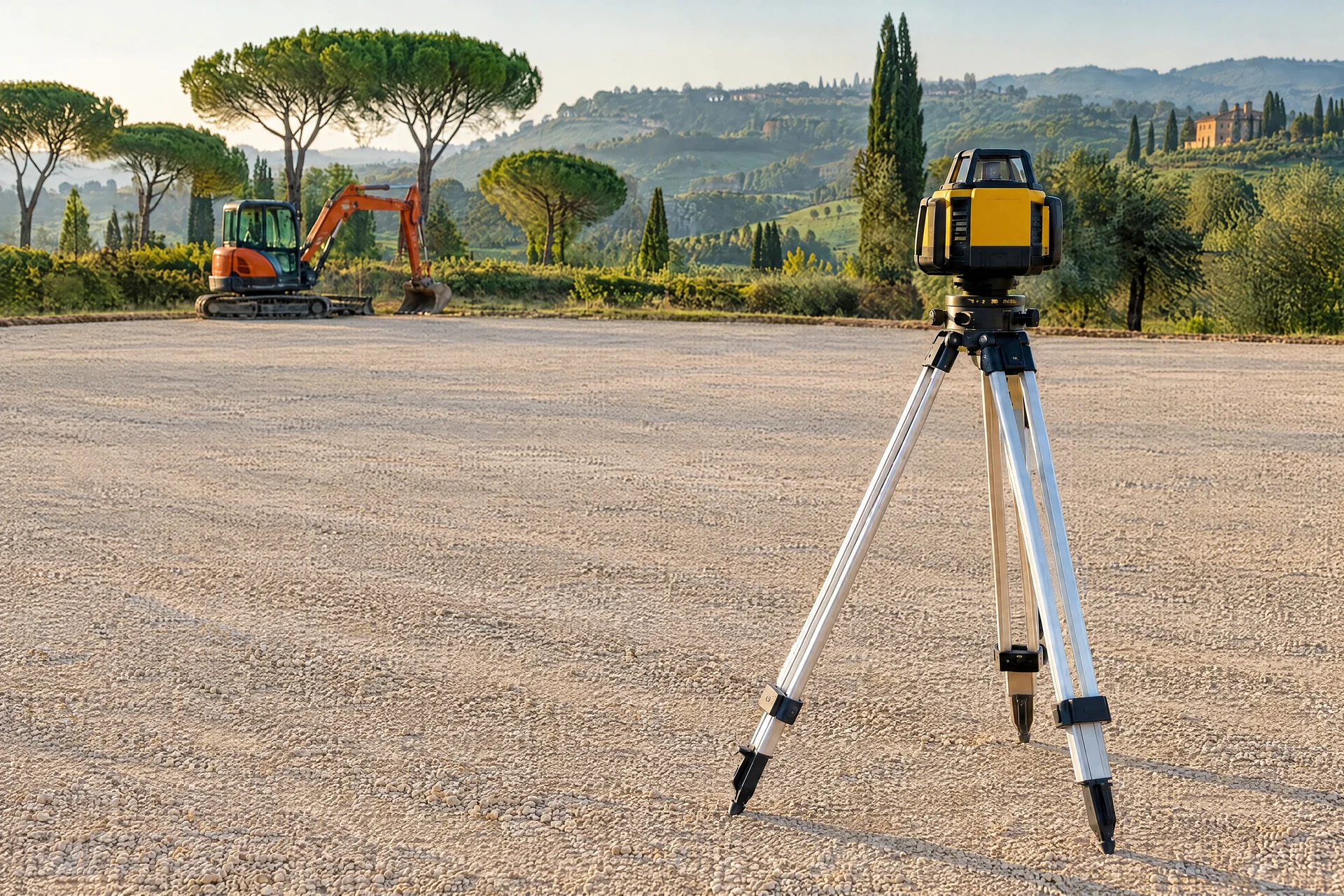 Scena illustrativa: superficie finita in stabilizzato compattato